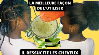 ASTUCE POUR POUSSER LES CHEVEUX PLUS VITE AVEC LALOEVERA [upl. by Elmajian]