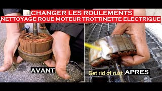 Nettoyage Roue Moteur trottinette électrique et changement de roulements feat Hassan Rahmi [upl. by Wrigley946]