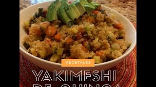 Receta Quinoa con verduras I Yakimeshi de Quinoa [upl. by Hauck]