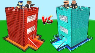 FAKİR GÜVENLİ EV VS KÖTÜ MAFYA GÜVENLİ EV 😱  Minecraft [upl. by Ronnica]