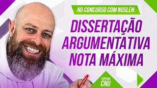 CNU  Texto DISSERTATIVOARGUMENTATIVO nota MÁXIMA Prof Noslen professornoslen cnu redação [upl. by Perri61]