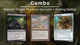 EDH COMBO Necrotic Ooze  Phyrexian Devourer  Walking Ballista [upl. by Eseerahs131]