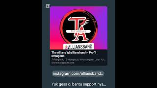 Salam kenal The Allians band baru dari jakarta di follow ya Bro amp sis Ig nya🙏 [upl. by Gnim]