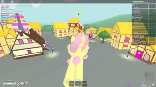 Fluttershy plays roblox [upl. by Arraeis]