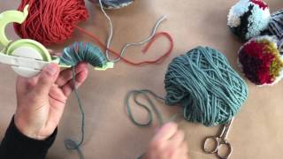 How to Make a Color Block PomPom [upl. by Cuthburt]