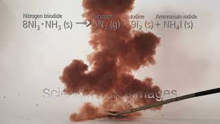 Nitrogen Triiodide Explosion Highspeed Chemistry Experiment [upl. by Ecneret]