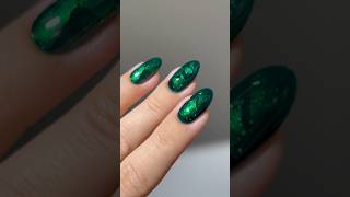 🎄✨ emerald stained glass nails nailart nailpolish christmas [upl. by Vokay]