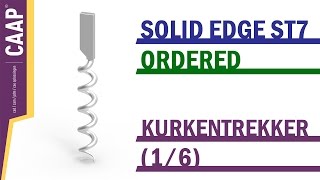 Solid Edge  Ordered  Helix Sweep Twist Scale  Kurkentrekker [upl. by Imefulo579]