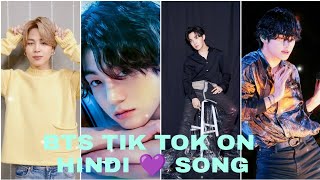 BTS TIK TOK VIDEO ON HINDI SONG [upl. by Solram]