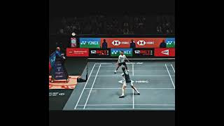 badminton badmintonlovers badmintonhighlights rally [upl. by Anelav]