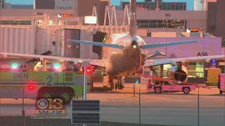 Baltimore Bound Plane Diverted After quotDisturbancequot [upl. by Sirdna]