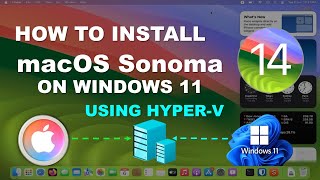 How to install macOS on windows 11 using Hyperv [upl. by Leasim]