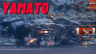 Yamato’s Power Overmatch and Great Accuracy in Battle [upl. by Aniretac]