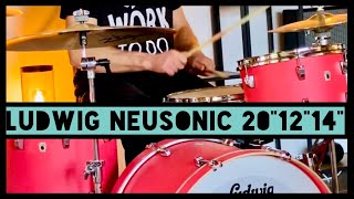 Ludwig Neusonic Drumset 20“12“14“ in Coral Red [upl. by Jillene]