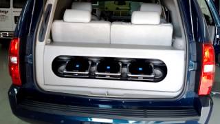 Chevy Tahoe on 28s with 88quot JL Subs and iPad [upl. by Eaver509]