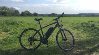 Carrera CrossfireE Electric Bike Review [upl. by Yelrebma]