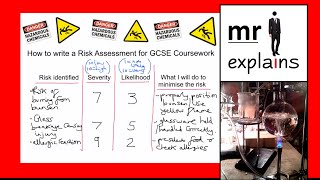 mr i explains How to write a Risk Assessment for GCSE Coursework Controlled Assessment [upl. by Namref]