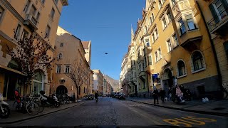 🇮🇹 BOLZANO Virtual Drive  Driving Downtown  Italy 4k [upl. by Earej]