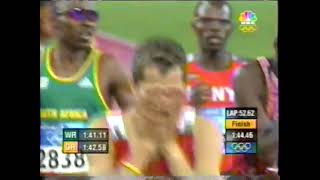 Mens 800m Final  2004 Athens Olympics Track amp Field [upl. by Gagnon]