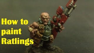 How to paint 40K Ratlings [upl. by Eniamzaj522]