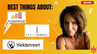 Best things about Fundrise RealtyMogul and Yieldstreet platforms [upl. by Eicnan]