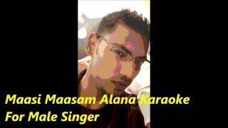 Maasi Maasam Alana Ponnu Karaoke For Male [upl. by Dari202]