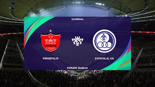 Persepolis FC vs Esteghlal Khuzestan 24052024 Persian Gulf Pro League PES 2021 [upl. by Alded]