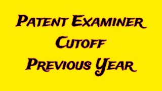 Crack the CGPDTM Patent Examiner Exam Previous Year Cutoff Analysis [upl. by Notxarb678]