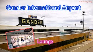 Gander Airport International Lounge Newfoundland Canada [upl. by Yrrot]