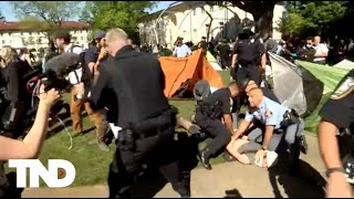 Georgia police forcefully arrest protestors at Emory University [upl. by O'Grady]