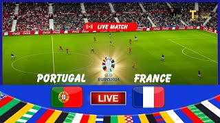 🔴LIVE Portugal vs France LIVE  EURO 2024  Live Match Today Game Simulation [upl. by Layman]