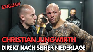 CHRISTIAN JUNGWIRTH  Erstes INTERVIEW nach der NIEDERLAGE gegen CHRISTIAN ECKERLIN  OKTAGON 62 [upl. by Yrffoeg]