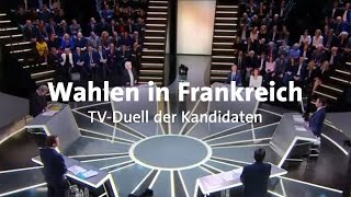 Wahlen in Frankreich Das erste TVDuell [upl. by Calandra]