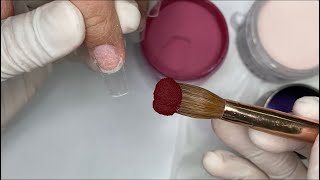 Acrylic New Designs  Nail Polish  Nails Tutorial [upl. by Glenine]