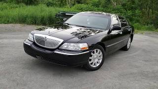 2011 LINCOLN TOWN CAR WALKTHROUGH REVIEW [upl. by The292]