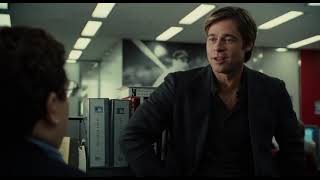 Moneyball 2011 film  Brad Pitt amp Jonah Hill scene [upl. by Parke425]