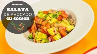 Salata de avocado cu somon  Bunatati din 5 in 10 [upl. by Moureaux]