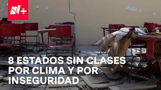 Miles de niños siguen sin asistir a clases ya sea por violencia o fenómenos meteorológicos [upl. by Haimarej]