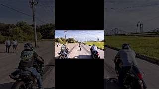 Is a jump an automatic loss ZX14 vs Hayabusa suzuki kawasaki stlouis race sportbike [upl. by Nialb]