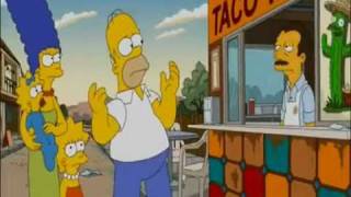 Taco Time With Homer Homer ask for Taco in Mexican [upl. by Nereus]