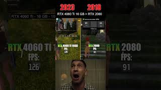 RTX 2080 vs RTX 4060 Ti 16GB fypシ pcgaming fypシ shorts [upl. by Eran]