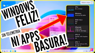 MEJORA EL RENDIMIENTO EN WINDOWS TELEMETRÍA Y APPS PREINSTALADAS🚮🗑️ [upl. by Sokin]