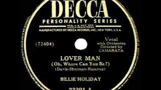 1944 Billie Holiday  Lover Man Oh Where Can You Be [upl. by Ahcsas877]