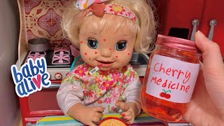 Baby Alive Danielle has the Flu DIY DOLL Medicine [upl. by Thornie]