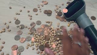 Relaxing Vacuum ASMR  VacShark 🦈 Week  Coins  Chickpeas  Tools [upl. by Bayless]