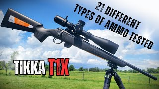 Tikka T1X Review the Full Accuracy review [upl. by Beatty]