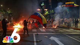 Tensions rise over outcome of Venezuelas election [upl. by Ardnala]