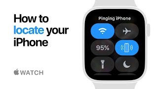 Apple Watch Series 4 — How to locate your iPhone — Apple [upl. by Elie582]