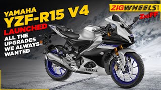 Yamaha R15 v4 and R15M Launched in India  Specifications Price Features amp More  ZigFF [upl. by Janeen]