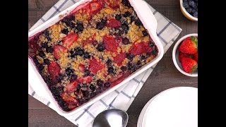 Baked Oatmeal Breakfast Casserole [upl. by Idroj]